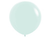 S 24 Пастель матовый Мятный/Green/ 1шт/, Латексный шар (Колумбия) 60см