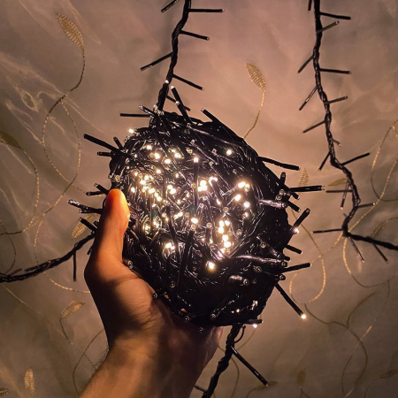 Гирлянда электрическая Розово/голубой (черн.пров)