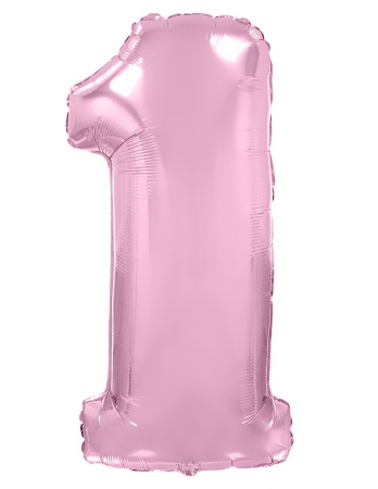 И 40 Цифра Розовый Макарунс, 1 шт (Испания)