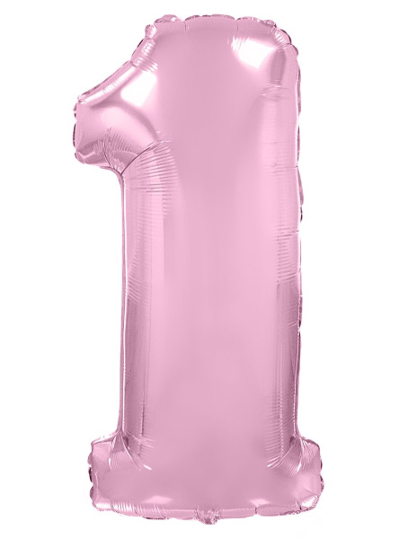 И 40 Цифра Розовый Макарунс, 1 шт (Испания)