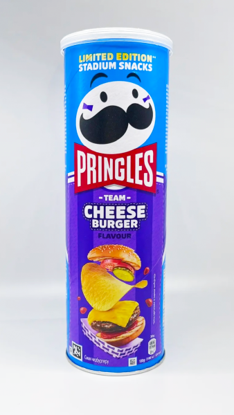Картофельные чипсы Pringles Cheeseburger, с вкусом чизбургера, 165 гр
