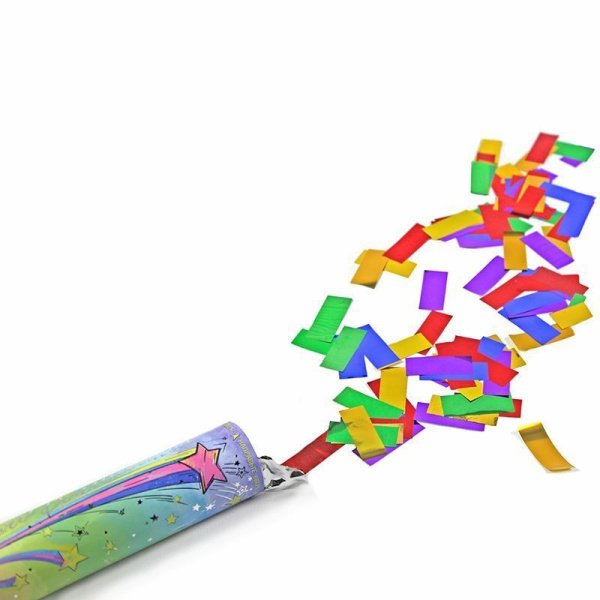 Пневмохлопушка Заряд волшебства Блеск 30см с серебрянной печатью