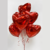 Сет №83 "Я люблю тебя." 9 красных фольгированных сердец