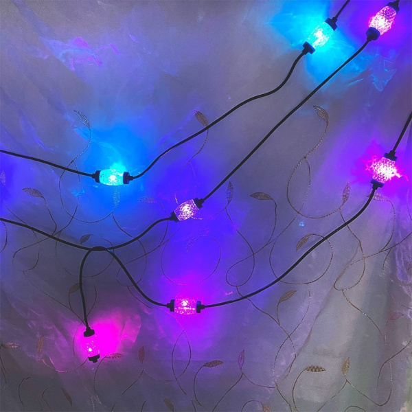 Гирлянда электрическая Хрусталики (мультицвет\тепло)