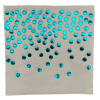 Салфетки Горох фольга голубые 10шт