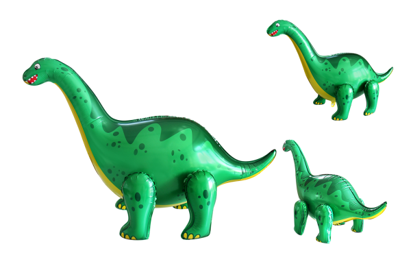 Шар (35"/89 см) Фигура 3D, Динозавр Диплодок, 1 шт, в уп.