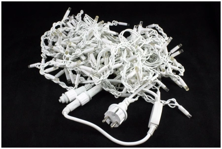 Гирлянда электрическая Бахрома 3м (уличная) (белая, тепло, мультицвет)