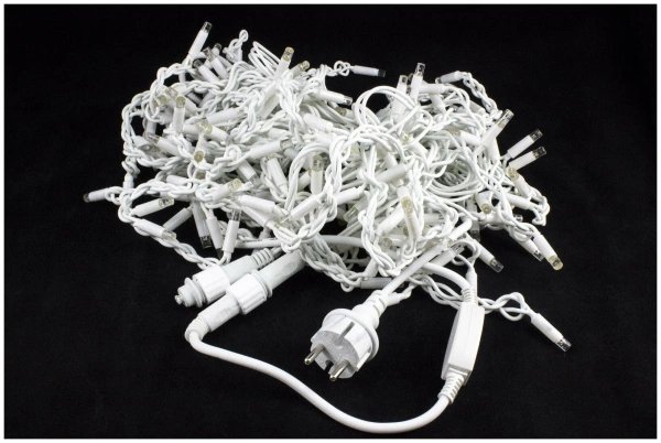 Гирлянда электрическая Бахрома 3м (уличная) (белая, тепло, мультицвет)