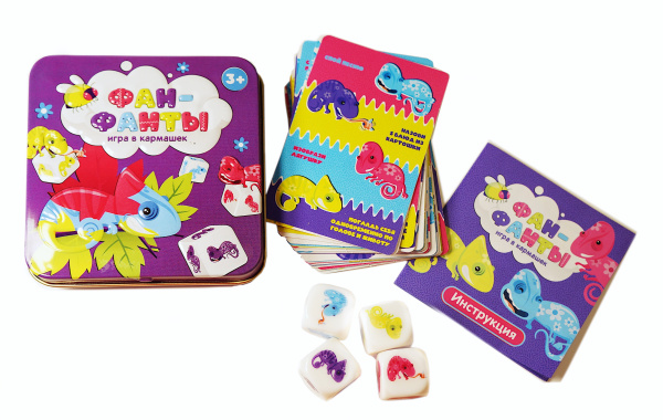 Игра настольная "Фан-фанты" ( жестяная коробочка) арт.3570