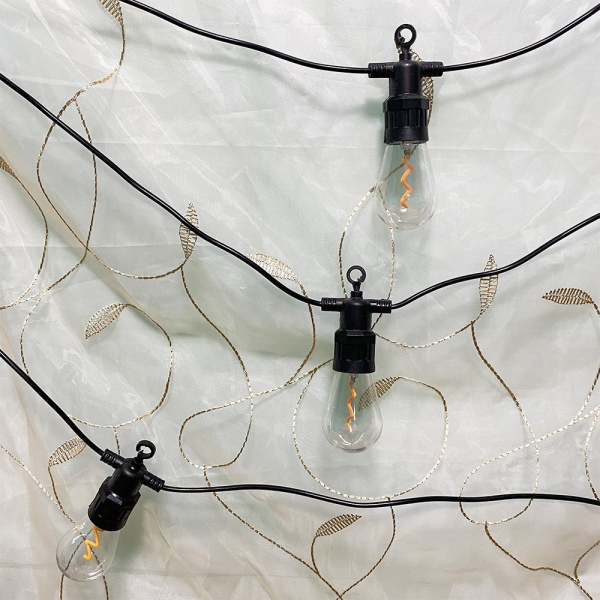  Акция! Гирлянда электрическая 10ламп Лампочки (подходит для улицы) тепло, мультицвет