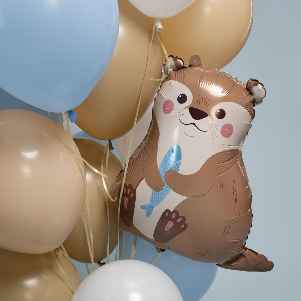 Шар (25"/64 см) Фигура, Милая выдра, 1шт
