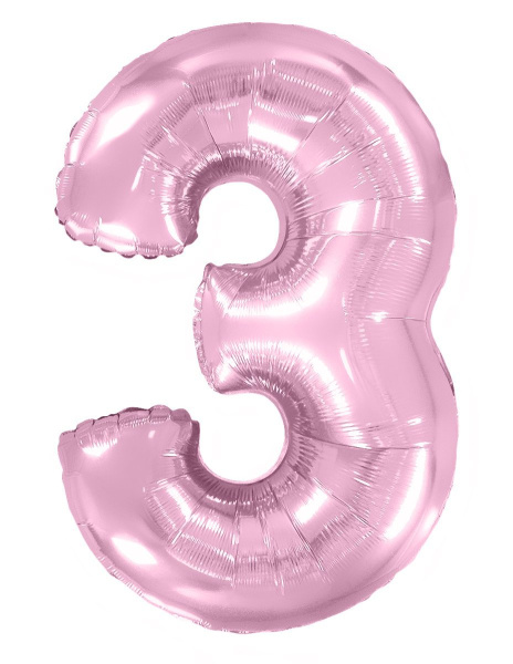 И 40 Цифра Розовый Макарунс, 1 шт (Испания)