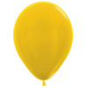 S Метал 12 Жёлтый /Yellow, Латексный шар (Колумбия)