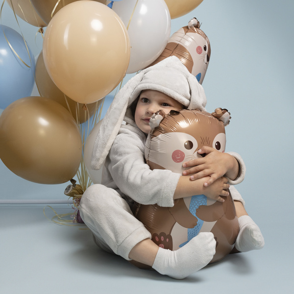Шар (25"/64 см) Фигура, Милая выдра, 1шт