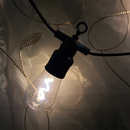  Акция! Гирлянда электрическая 10ламп Лампочки (подходит для улицы) тепло, мультицвет