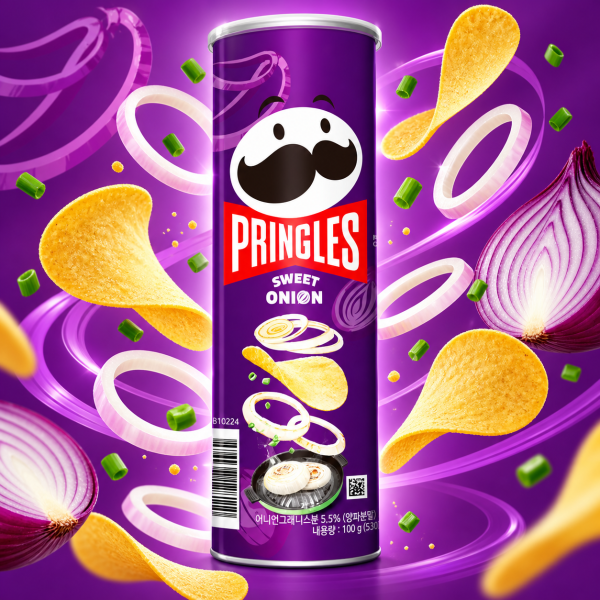 Акция!Чипсы Pringles Sweet Onion (Принглс Сладкий Лук) 100г	 			 											