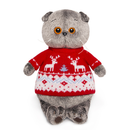 Акция! ks25-089 Басик в свитере с оленями