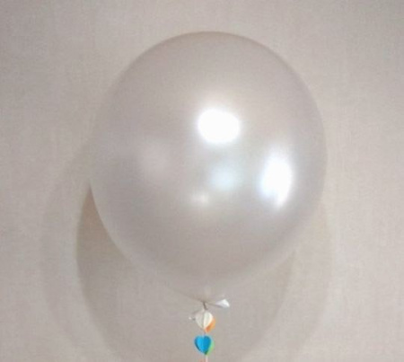 S 18" (45см) Перламутр Белый/Pearl/ Латексный шар (Колумб)