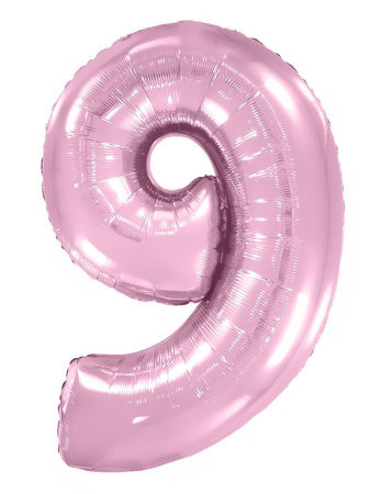 И 40 Цифра Розовый Макарунс, 1 шт (Испания)