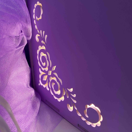 Семейный банк из дерева "Сундучок" (сиреневый)