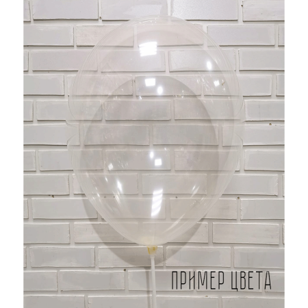 S 1М Кристал Прозрачный/ Clear / 1 шт.Латексный шар (Колумбия) 60см