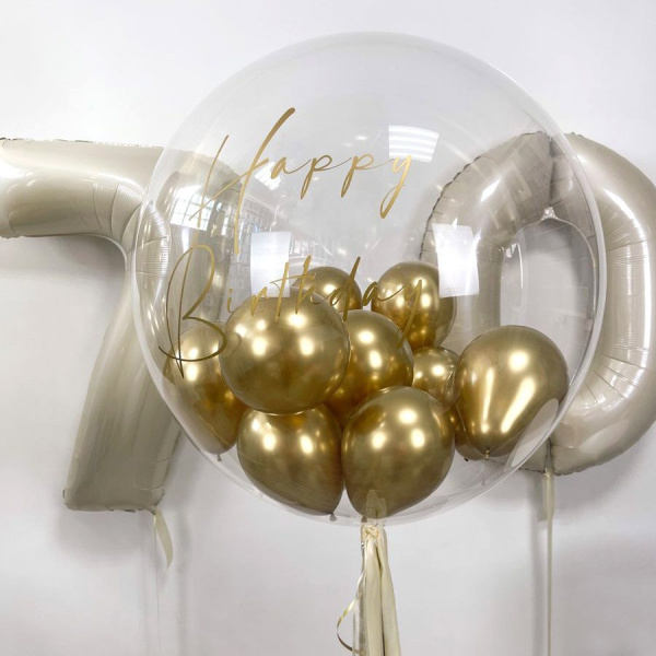 Сет №102 "Юбилейный" баблс + две цифры на выбор