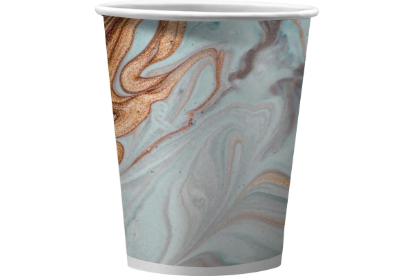 Набор бумажных стаканов Смола серая в т/у пленке, 6шт*250 мл