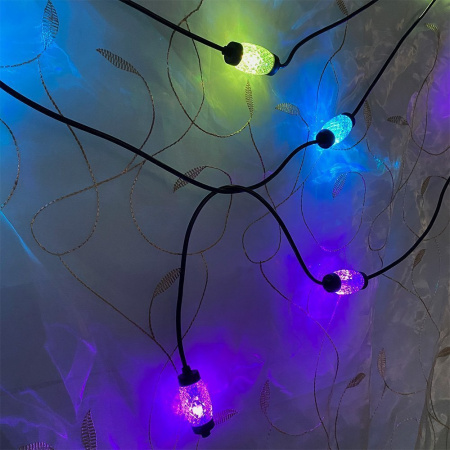 Гирлянда электрическая Хрусталики (мультицвет\тепло)