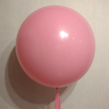 S 1М Пастель Розовый /Bubblegum Pink / 1 шт. /, Латексный шар (Колумбия) 90см