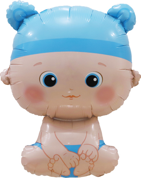 Шар (33"/84 см) Фигура, Малыш Мальчик, 1 шт