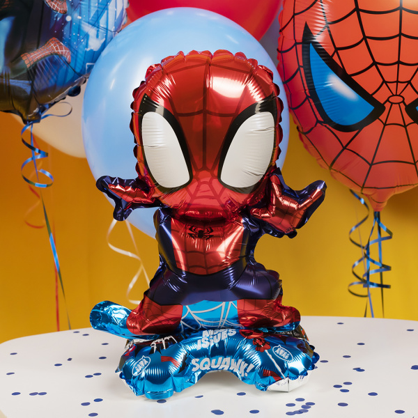 Шар 3D (22"/56 см) Фигура на подставке, Человек Паук, 1 шт, в уп.