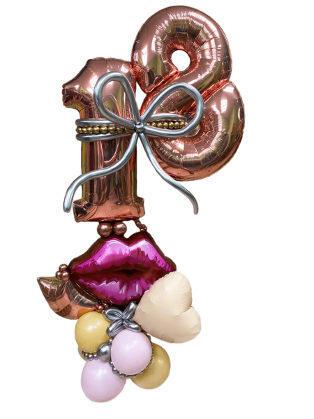 Фигура из шаров с цифрами (цифры любые)