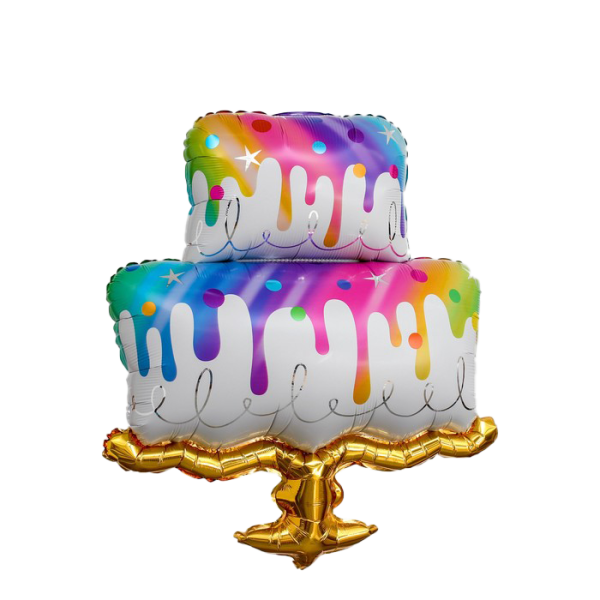 К 33 Торт радуга /Rainbow cake/ 1шт / Фольгированный шар (Китай)