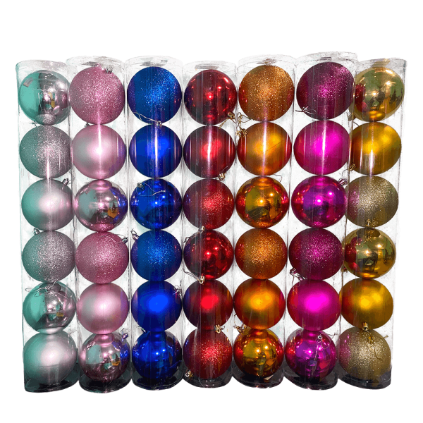 Акция! Украшение елочное 10 см 6шт 500 (цвет на выбор)