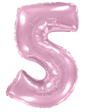 И 40 Цифра Розовый Макарунс, 1 шт (Испания)