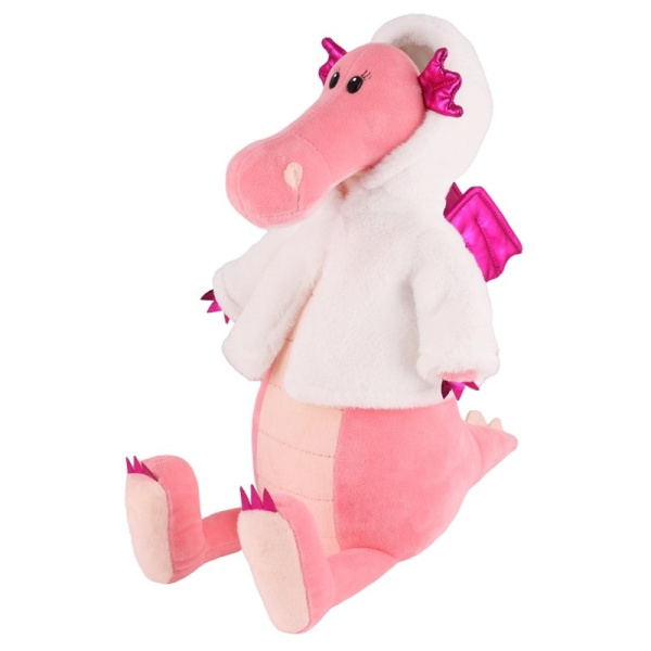 Мягкая игрушка MAXITOYS, Дракон Эмма В Шубке, 30 см