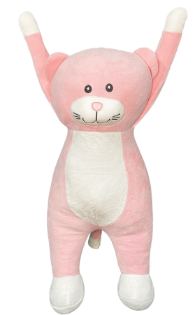 Акция! Мягкая игрушка Кот сосиска толстый 60см РОЗОВЫЙ