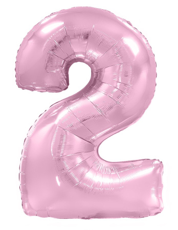 И 40 Цифра Розовый Макарунс, 1 шт (Испания)