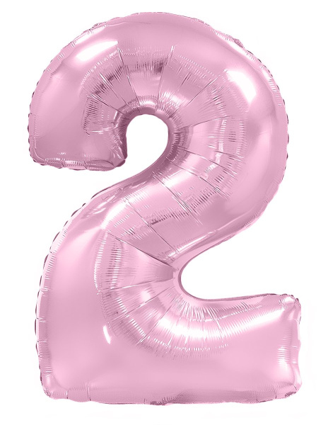 И 40 Цифра Розовый Макарунс, 1 шт (Испания)