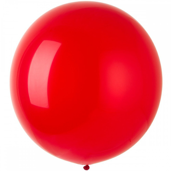 S Пастель 18" (45см) Красный/Red/ Латексный шар (Колумбия)
