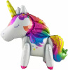 Шар 3D (23"58 см) Фигура. Звездный единорог, 1 шт. надувается воздухом