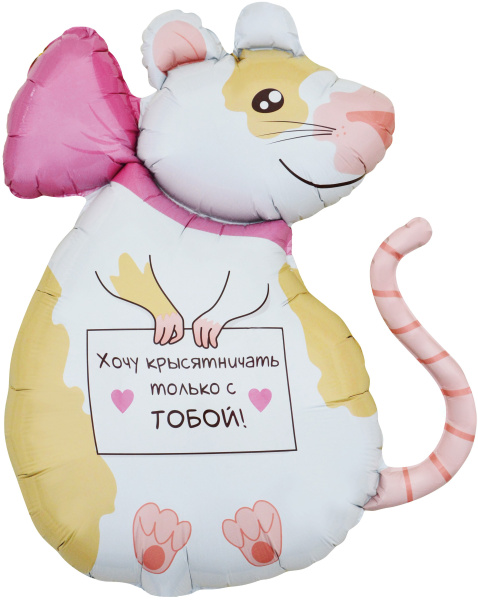 Шар (35"/89 см) Фигура, Крыска