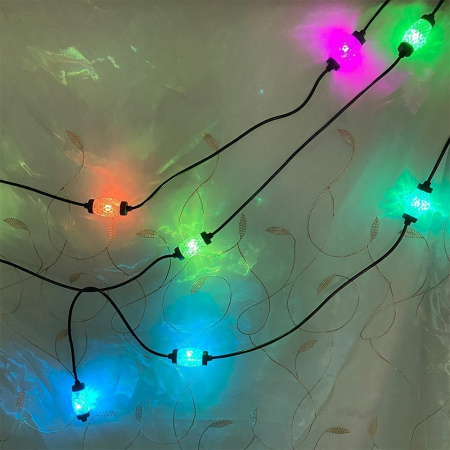 Гирлянда электрическая Хрусталики (мультицвет\тепло)
