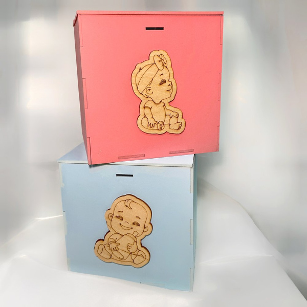 Ящик мальчик\девочка (комплект 2шт)