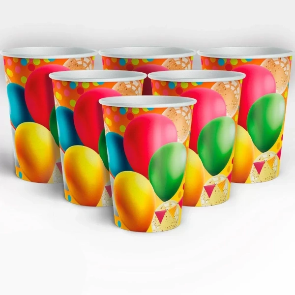 Набор стаканов "Воздушные шары" 250мл 6шт
