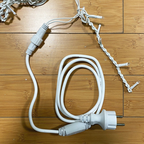 Гирлянда электрическая Бахрома 6м (уличная) мульти\ белый холод