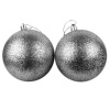 Акция! Новогодние шары 10 см (набор 2 шт) "Глиттер"