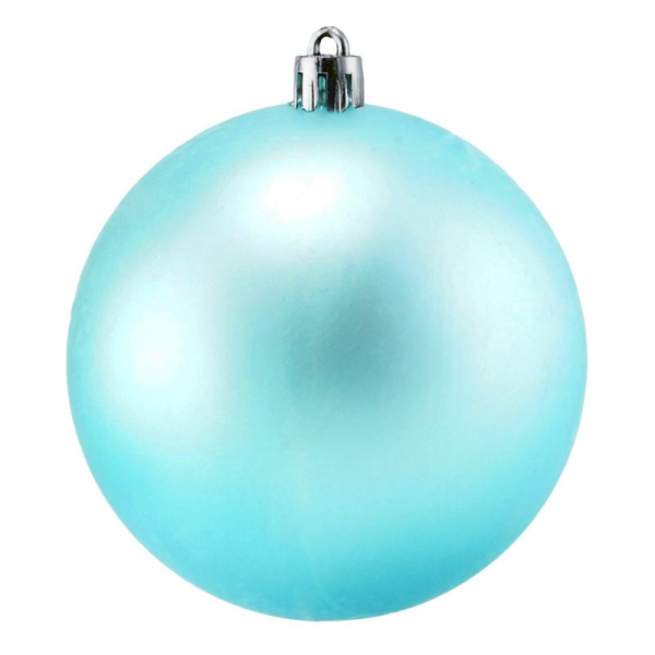 Акция! НГ шар Голубой 15 см (матовый) / 1 шт. / (Китай)