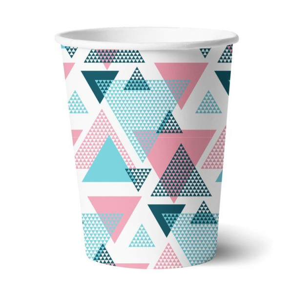 Набор бумажных стаканов Геометрия 6 шт*250 мл