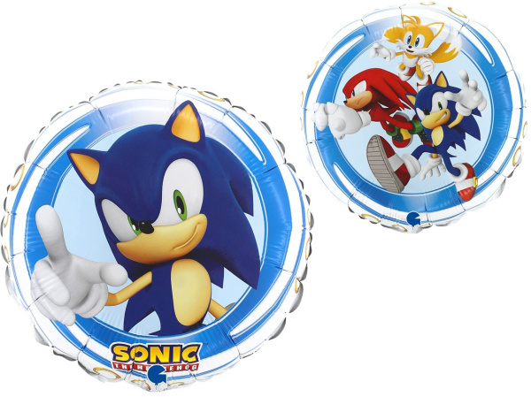 Шар (18"46 см) Круг, Соник 1 шт.